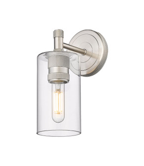 Downtown Urban One Light Wall Sconce in Satin Nickel (405|4341WSNG4347CL)