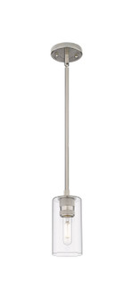 Downtown Urban One Light Pendant in Satin Nickel (405|4341SSNG4347CL)