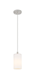 Downtown Urban One Light Pendant in Satin Nickel (405|4341PSNG4347WH)