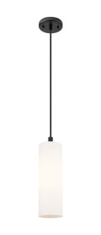 Downtown Urban One Light Pendant in Matte Black (405|4341PBKG43412WH)