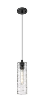 Downtown Urban One Light Pendant in Matte Black (405|4341PBKG43412DE)