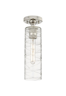 Downtown Urban One Light Flush Mount in Polished Nickel (405|4341FPNG43412DE)