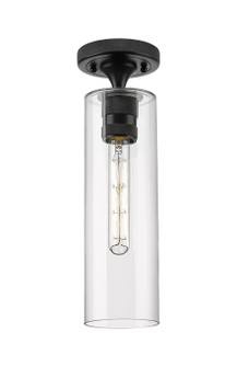 Downtown Urban One Light Flush Mount in Matte Black (405|4341FBKG43412CL)
