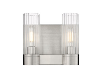 Downtown Urban Two Light Bath Vanity in Satin Nickel (405|4292WSNG4298CL)