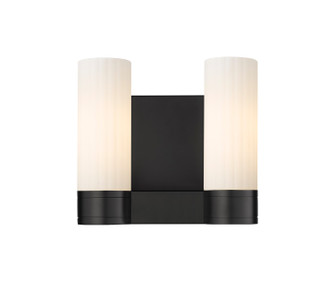 Downtown Urban LED Bath Vanity in Matte Black (405|4292WBKG4298WH)