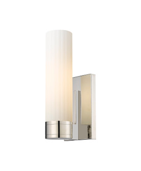 Downtown Urban One Light Wall Sconce in Polished Nickel (405|4291WPNG42911WH)