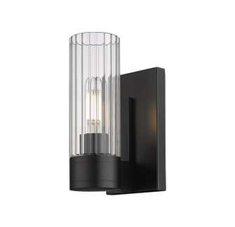 Downtown Urban One Light Wall Sconce in Matte Black (405|4291WBKG4298CL)