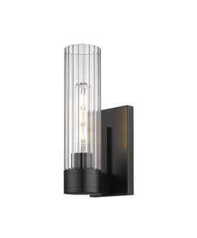 Downtown Urban One Light Wall Sconce in Matte Black (405|4291WBKG42911CL)