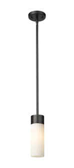 Downtown Urban One Light Pendant in Matte Black (405|4291SBKG4298WH)