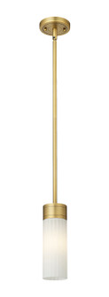 Downtown Urban One Light Pendant in Brushed Brass (405|4291SBBG4298WH)