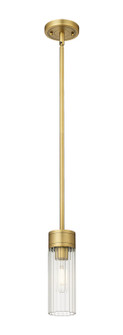 Downtown Urban One Light Pendant in Brushed Brass (405|4291SBBG4298CL)
