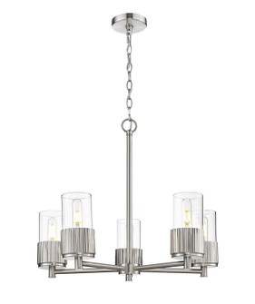 Downtown Urban LED Chandelier in Satin Nickel (405|4285CRSNG4287CL)
