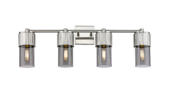 Downtown Urban Four Light Bath Vanity in Satin Nickel (405|4284WSNG4287SM)