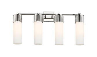 Downtown Urban Four Light Bath Vanity in Polished Nickel (405|4284WPNG42812WH)