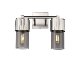 Downtown Urban Two Light Bath Vanity in Satin Nickel (405|4282WSNG4287SM)