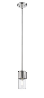 Downtown Urban One Light Pendant in Polished Nickel (405|4281SPNG4287CL)