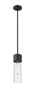 Downtown Urban One Light Pendant in Matte Black (405|4281SBKG42812CL)