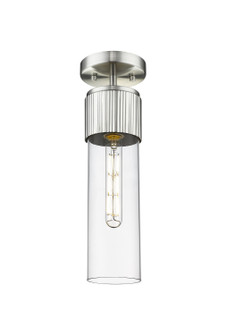 Downtown Urban One Light Semi-Flush Mount in Satin Nickel (405|4281FSNG42812CL)