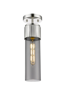 Downtown Urban One Light Semi-Flush Mount in Polished Nickel (405|4281FPNG42812SM)
