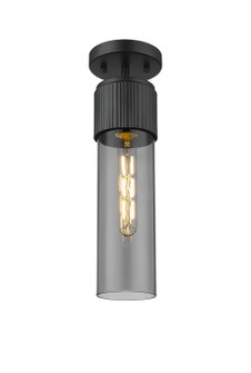 Downtown Urban One Light Semi-Flush Mount in Matte Black (405|4281FBKG42812SM)
