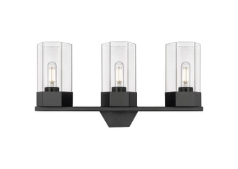 Downtown Urban LED Bath Vanity in Matte Black (405|4273WBKG4279CL)