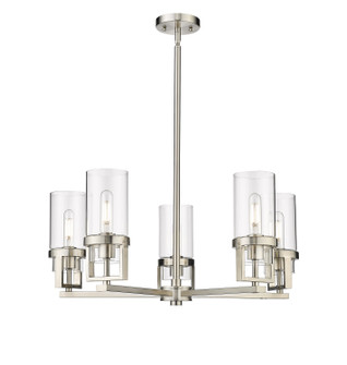 Downtown Urban LED Chandelier in Satin Nickel (405|4265CRSNG4268CL)