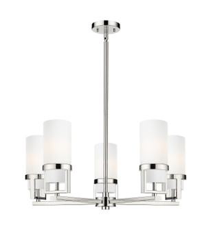 Downtown Urban LED Chandelier in Polished Nickel (405|4265CRPNG4268WH)