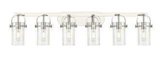 Downtown Urban Six Light Bath Vanity in Polished Nickel (405|4236WPNG4237SDY)