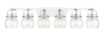 Downtown Urban Six Light Bath Vanity in Polished Chrome (405|4236WPCG4106CL)