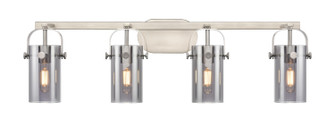Downtown Urban Four Light Bath Vanity in Satin Nickel (405|4234WSNG4237SM)