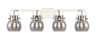 Downtown Urban Four Light Bath Vanity in Polished Nickel (405|4234WPNG4106SM)