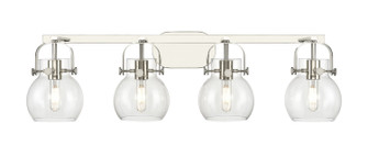 Downtown Urban Four Light Bath Vanity in Polished Nickel (405|4234WPNG4106CL)
