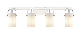 Downtown Urban Four Light Bath Vanity in Polished Chrome (405|4234WPCG4237WH)