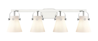 Downtown Urban Four Light Bath Vanity in Polished Chrome (405|4234WPCG4116WH)