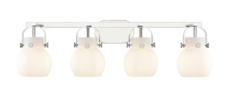 Downtown Urban Four Light Bath Vanity in Polished Chrome (405|4234WPCG4106WH)