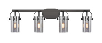 Downtown Urban Four Light Bath Vanity in Matte Black (405|4234WBKG4237SM)