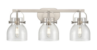 Downtown Urban Three Light Bath Vanity in Satin Nickel (405|4233WSNG4126CL)
