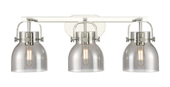 Downtown Urban Three Light Bath Vanity in Polished Nickel (405|4233WPNG4126SM)