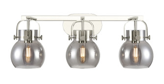 Downtown Urban Three Light Bath Vanity in Polished Nickel (405|4233WPNG4106SM)