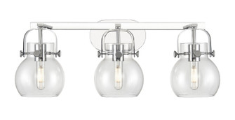 Downtown Urban Three Light Bath Vanity in Polished Chrome (405|4233WPCG4106CL)