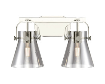 Downtown Urban Two Light Bath Vanity in Polished Nickel (405|4232WPNG4116SM)