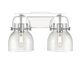 Downtown Urban Two Light Bath Vanity in Polished Chrome (405|4232WPCG4126CL)