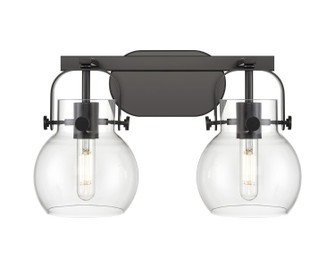 Downtown Urban Two Light Bath Vanity in Matte Black (405|4232WBKG4106CL)