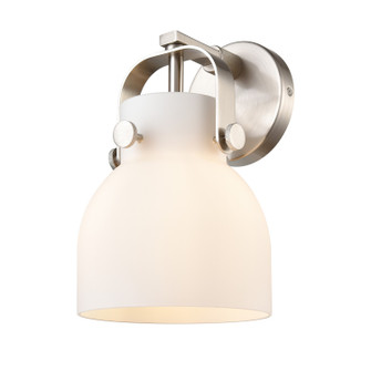 Downtown Urban One Light Wall Sconce in Satin Nickel (405|4231WSNG4126WH)