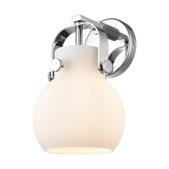 Downtown Urban One Light Wall Sconce in Polished Chrome (405|4231WPCG4106WH)