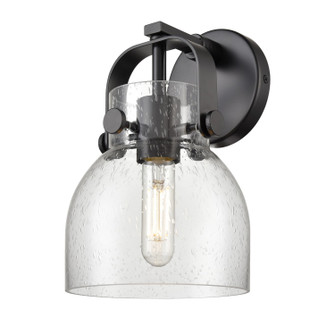 Downtown Urban One Light Wall Sconce in Matte Black (405|4231WBKG4126SDY)