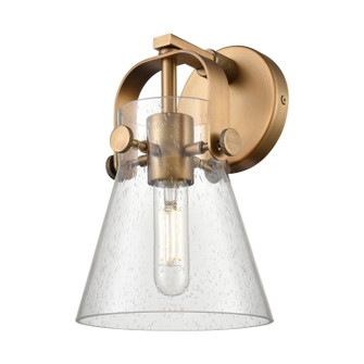 Downtown Urban One Light Wall Sconce in Brushed Brass (405|4231WBBG4116SDY)
