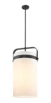 Downtown Urban Four Light Pendant in Matte Black (405|4134SLBKG4134S12WH)