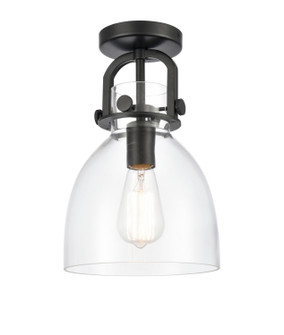 Downtown Urban One Light Semi-Flush Mount in Matte Black (405|4121FBK8CL)
