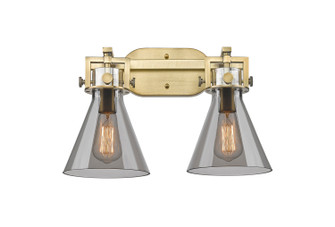 Newton Two Light Bath Vanity in Brushed Brass (405|4112WBBG4117SM)